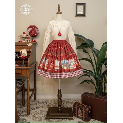 Miss Point Apple Garden Short Skirt(Reservation/Full Payment Without Shipping)